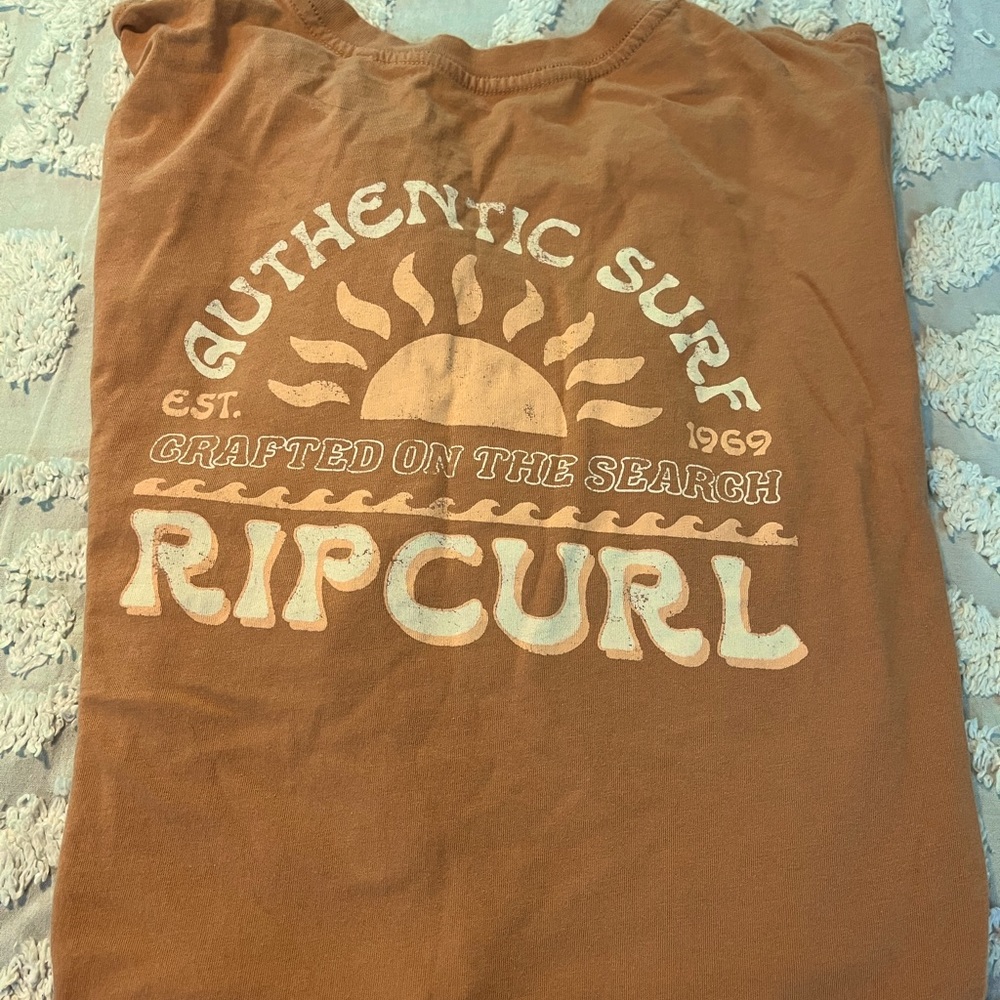 Rip Curl Brown Graphic Short Sleeve Tee